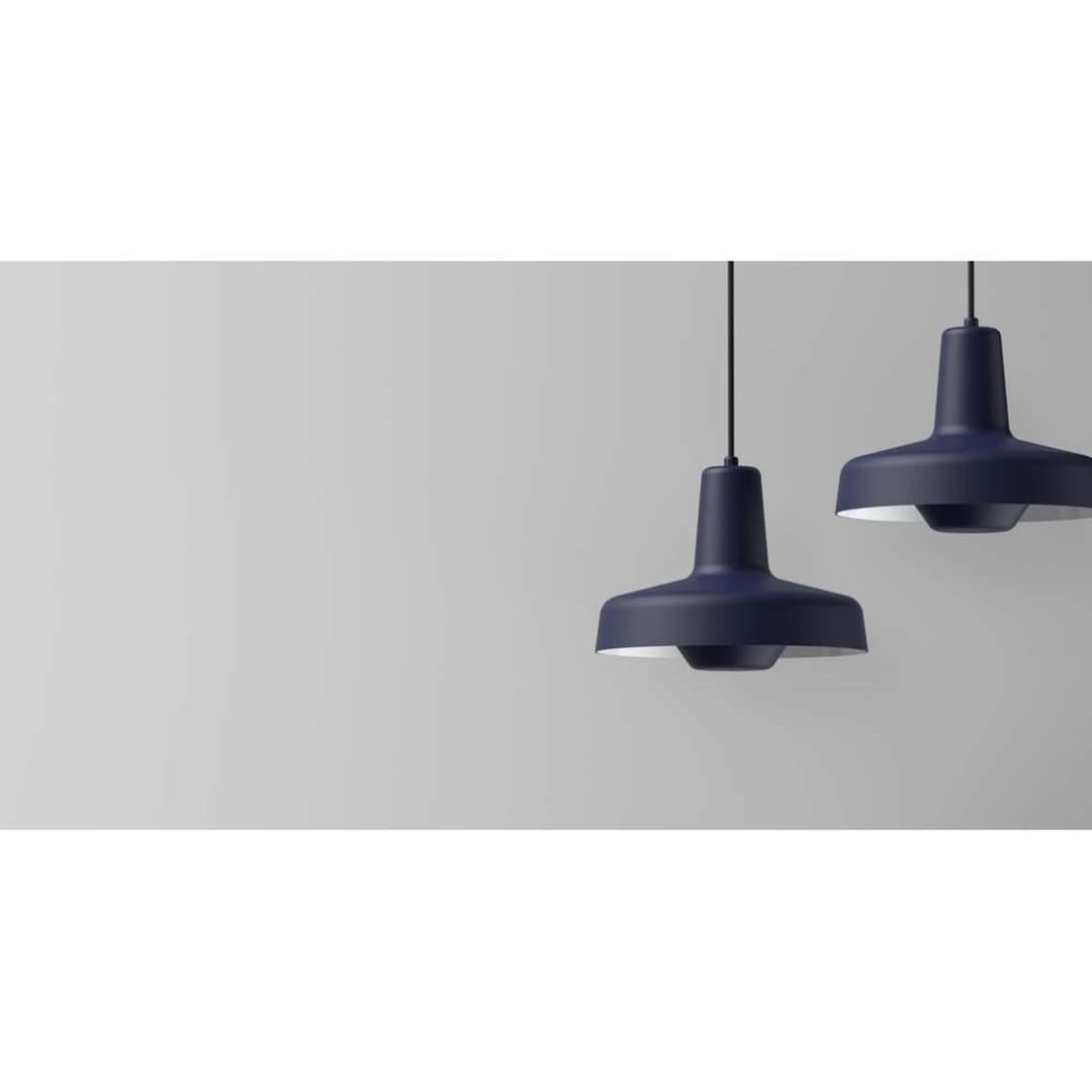 Arigato Pendelleuchte Blue - Grupa - Wohnzimmer - Skandinavisch - Aluminium
