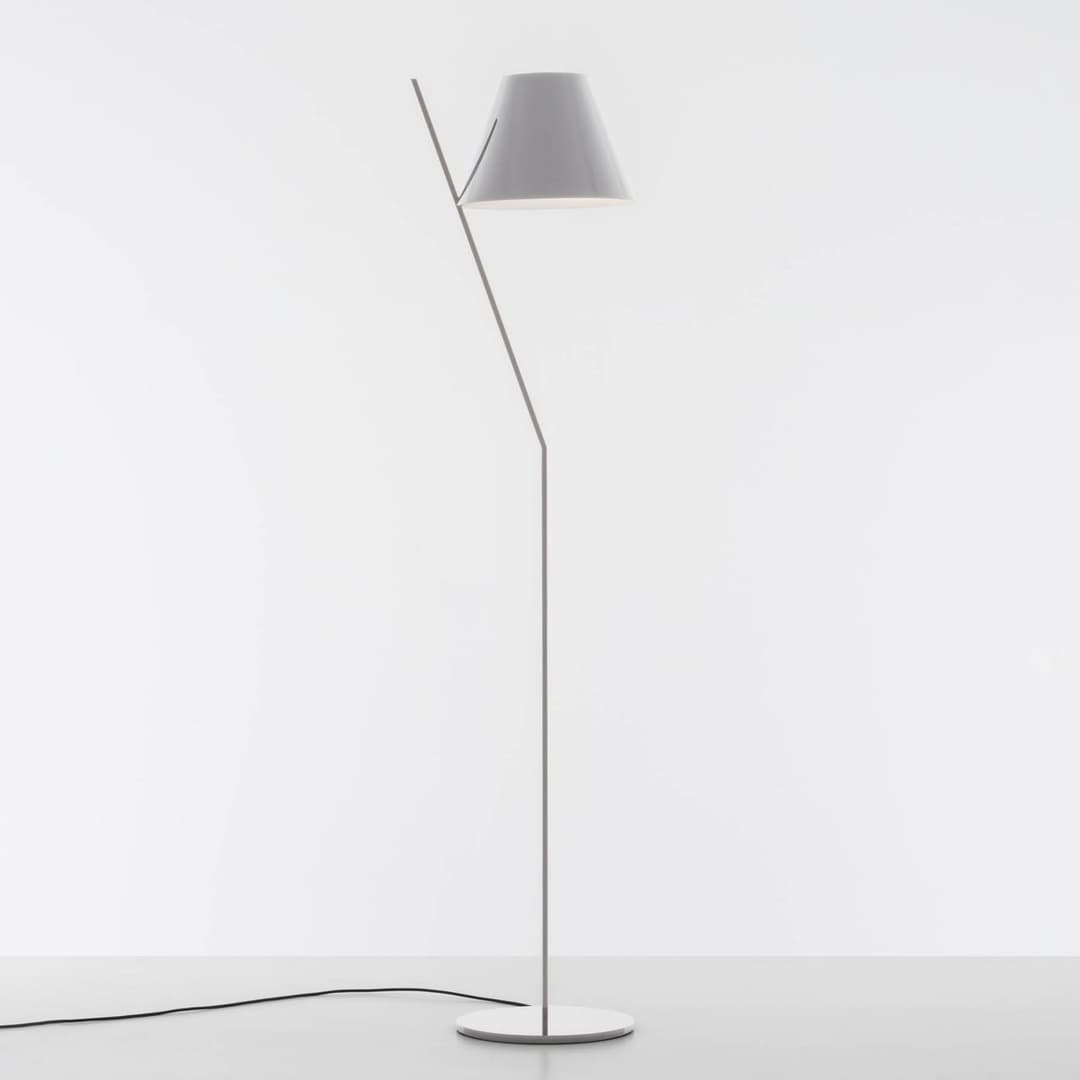 La Petite F Stehleuchte White - Artemide - Wohnzimmer - Design - Kunststoff - Mit Schirm