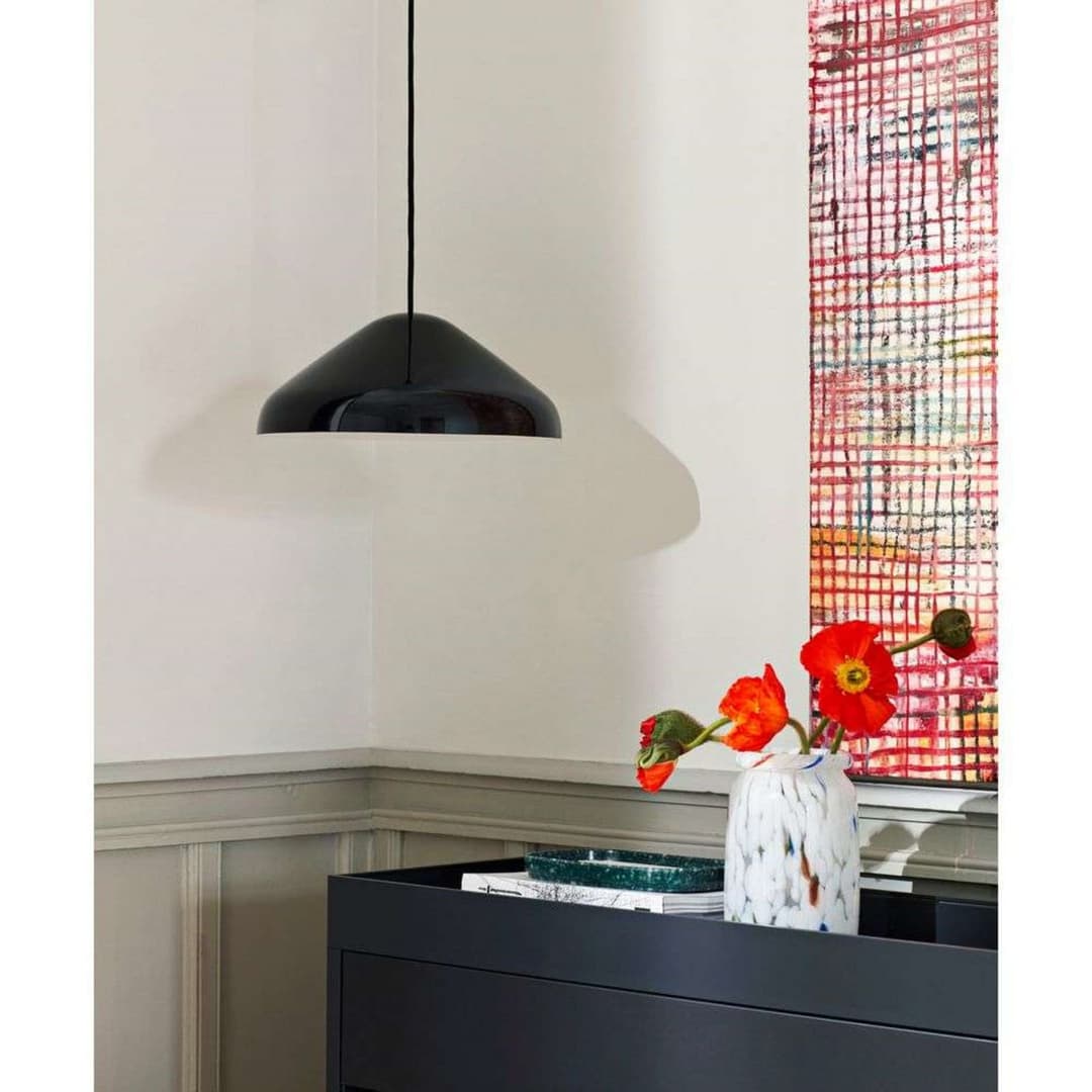 Pao Steel Pendelleuchte 350 Soft Black - HAY - Wohnzimmer - Metall