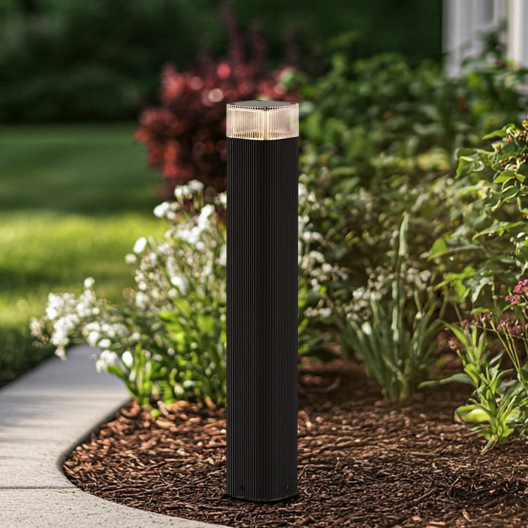 Halvar Wegeleuchte, schwarz, 50 cm, GU10, IP65 - Lindby - Terrasse - Modern - Metall - Eckig