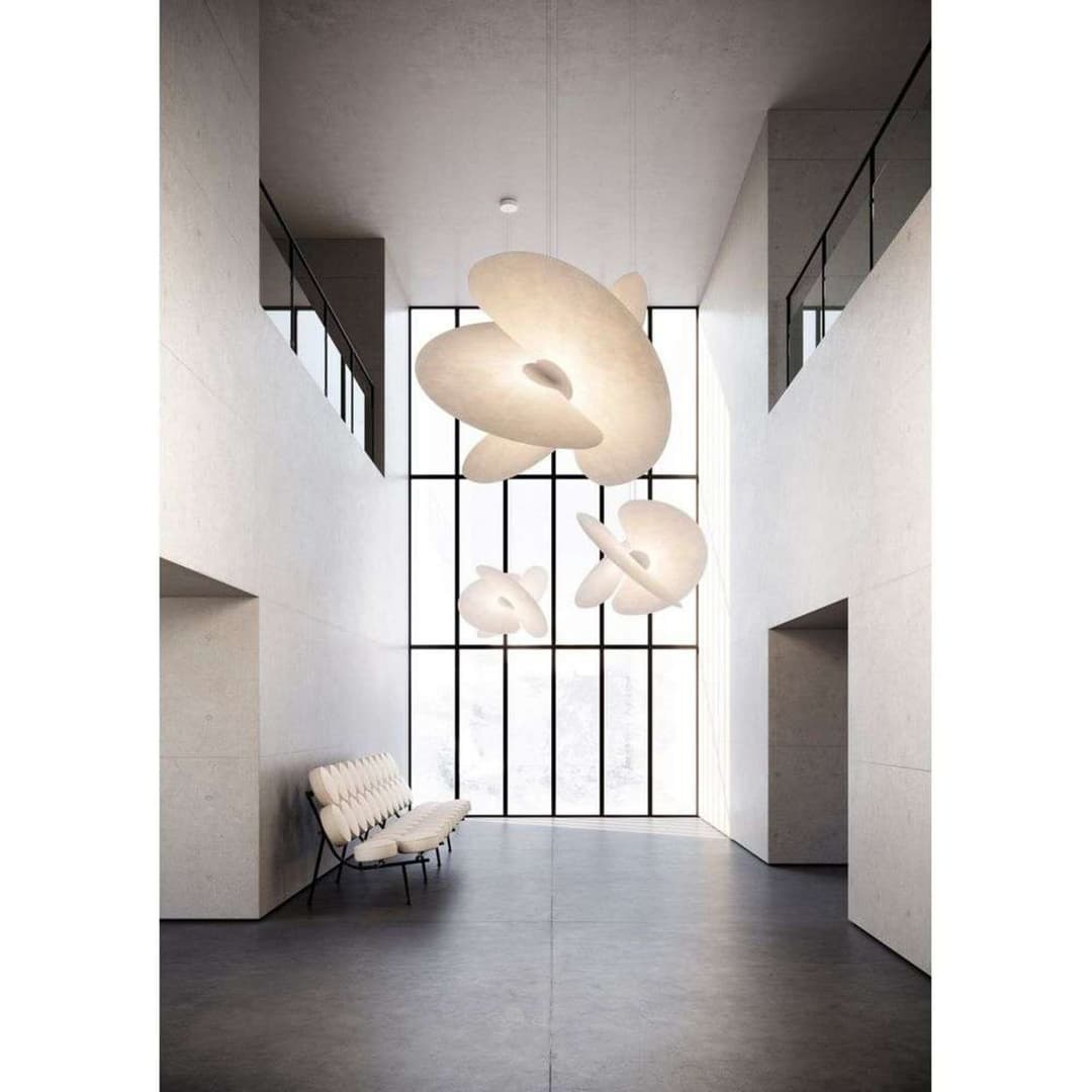 Levante LED-Hängeleuchte weiß Ø 64 cm 27 W - Luceplan - Wohnzimmer - Design - Aluminium