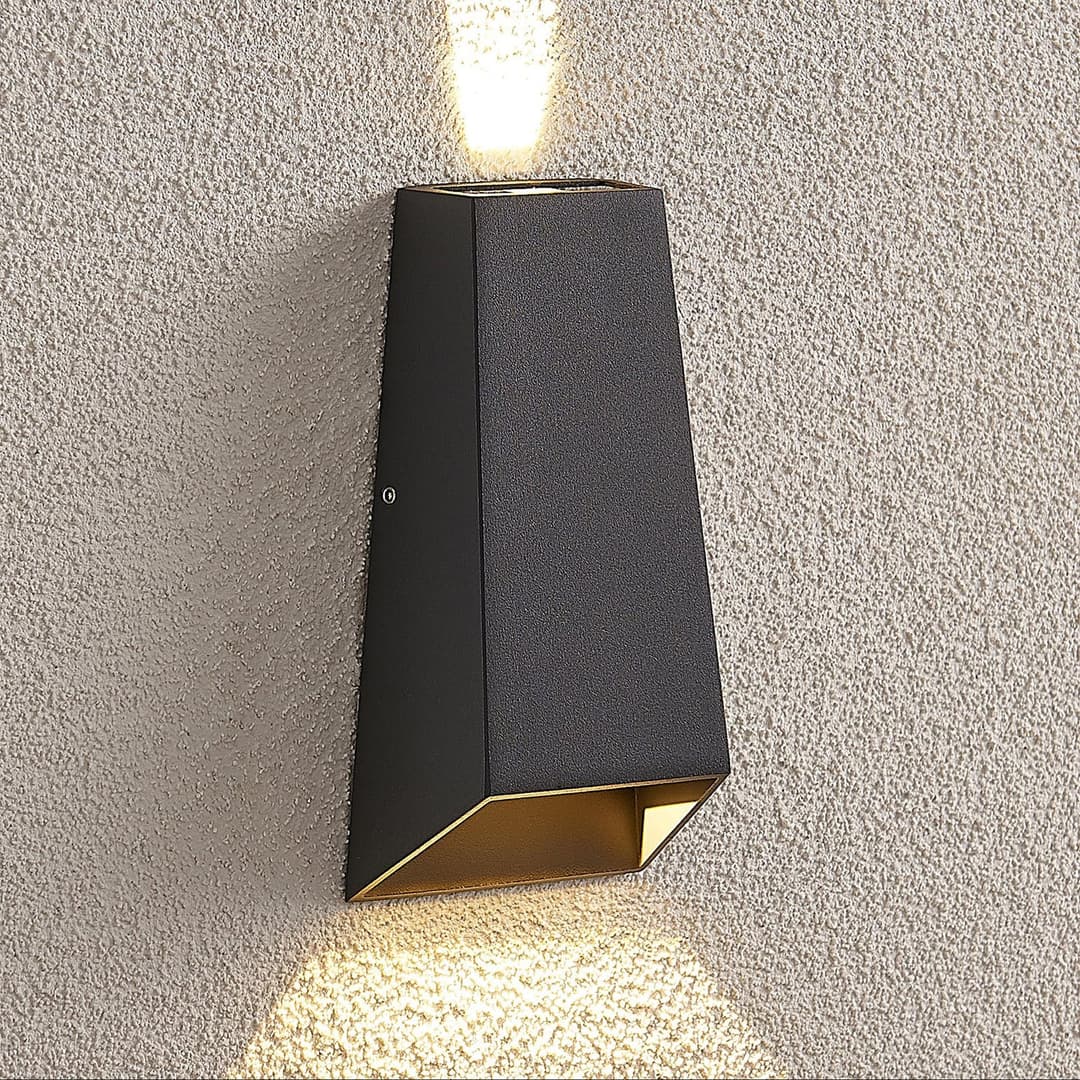 Dagur LED Up/Down Außenwandleuchte Dark Grey - Lucande - Modern - Metall - Mehrflammig