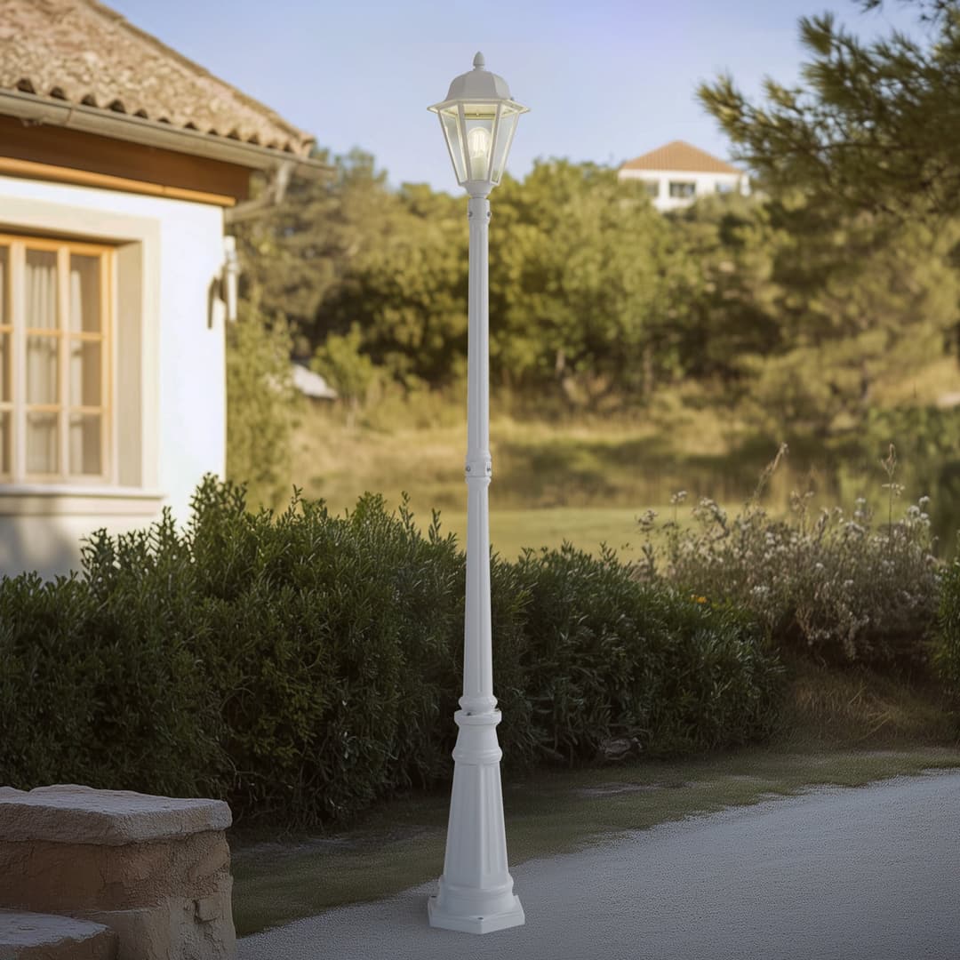 Edana Außenleuchte Weiß - Lindby - Modern - Aluminium - Einflammig