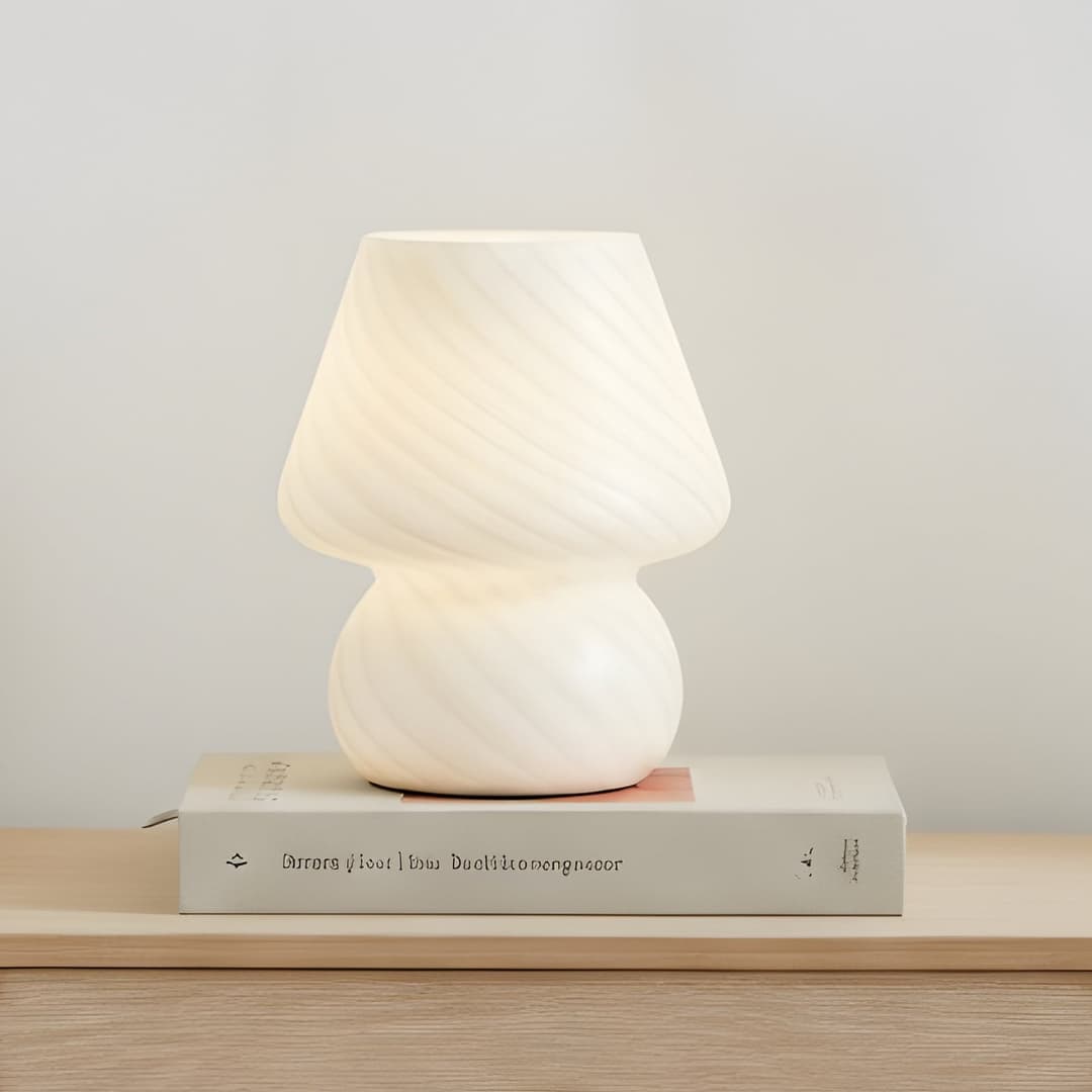 Andriana Tischleuchte Weiß - Lindby - Wohnzimmer - Modern - Glas - Einflammig