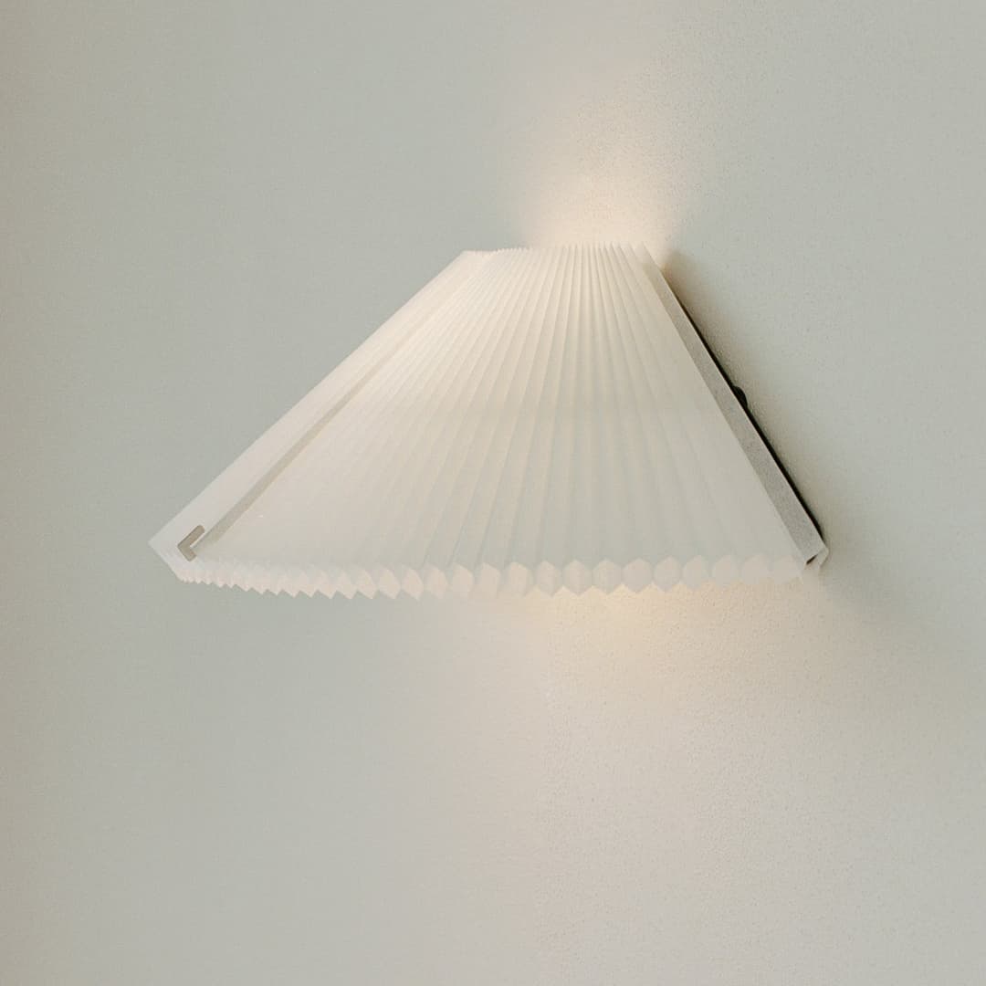Nebra Wandleuchte White - New Works - Wohnzimmer - Design - Stoff / Textil - Einflammig
