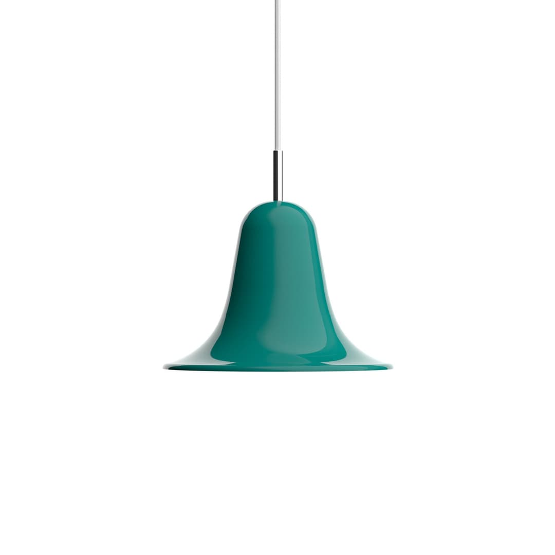 Pantop Pendelleuchte Ø 23 cm dunkles türkis - Verpan - Wohnzimmer - Design - Metall - Einflammig